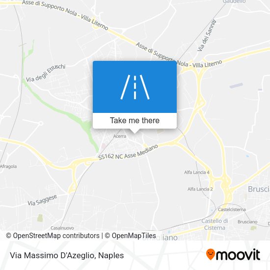 Via Massimo D'Azeglio map