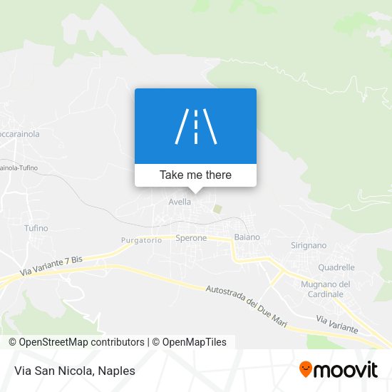 Via San Nicola map