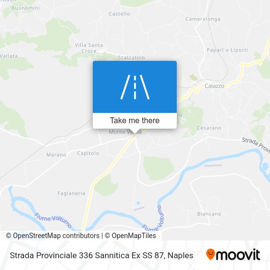 Strada Provinciale 336 Sannitica Ex SS 87 map