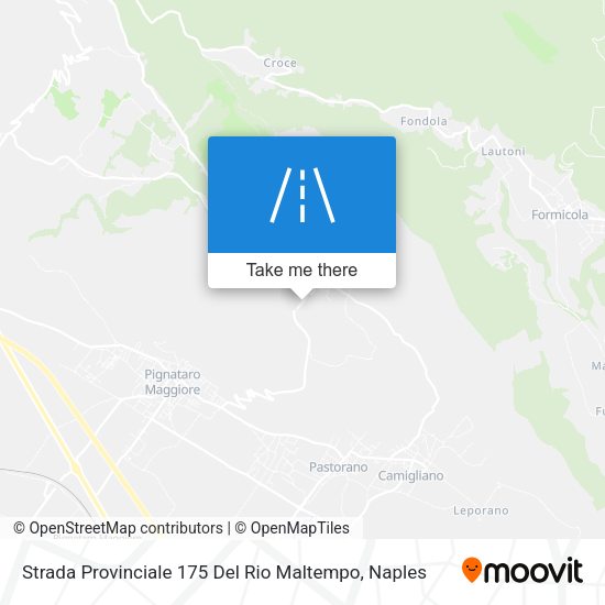 Strada Provinciale 175 Del Rio Maltempo map