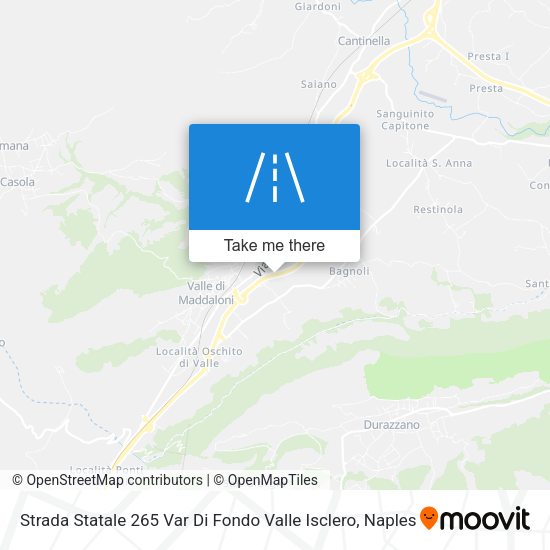Strada Statale 265 Var Di Fondo Valle Isclero map