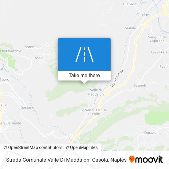 Strada Comunale Valle Di Maddaloni-Casola map