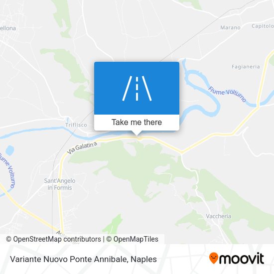 Variante Nuovo Ponte Annibale map