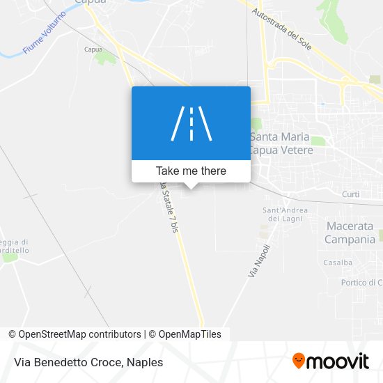 Via Benedetto Croce map