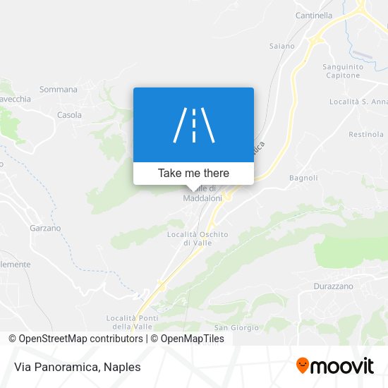 Via Panoramica map