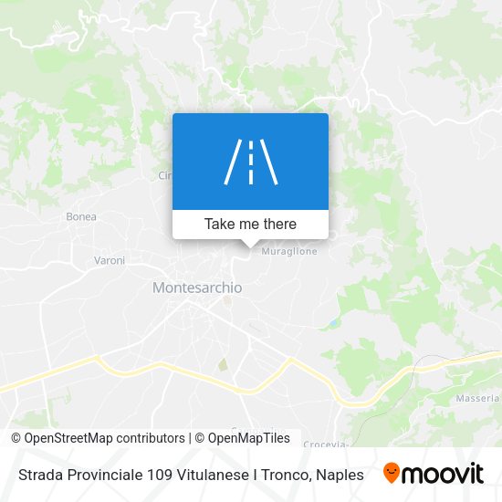 Strada Provinciale 109 Vitulanese I Tronco map