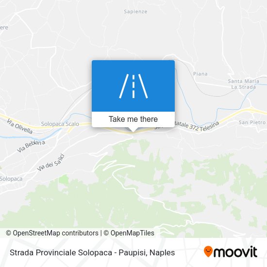 Strada Provinciale Solopaca - Paupisi map