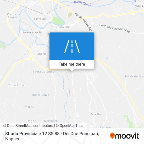 Strada Provinciale 12 SS 88 - Dei Due Principati map