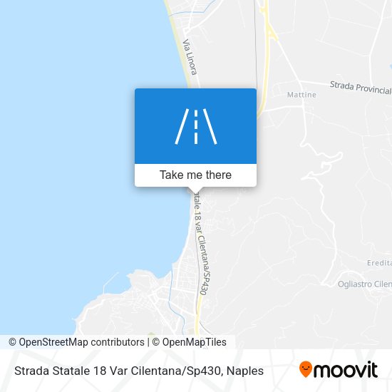 Strada Statale 18 Var Cilentana / Sp430 map