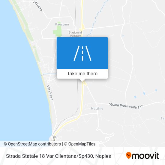 Strada Statale 18 Var Cilentana / Sp430 map