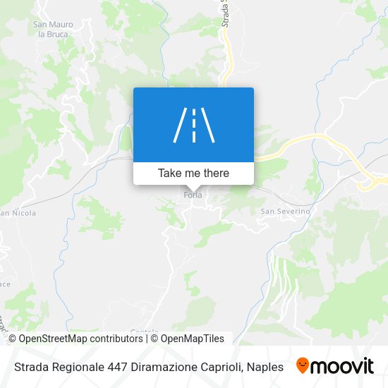Strada Regionale 447 Diramazione Caprioli map