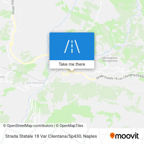 Strada Statale 18 Var Cilentana / Sp430 map