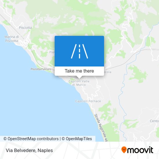 Via Belvedere map