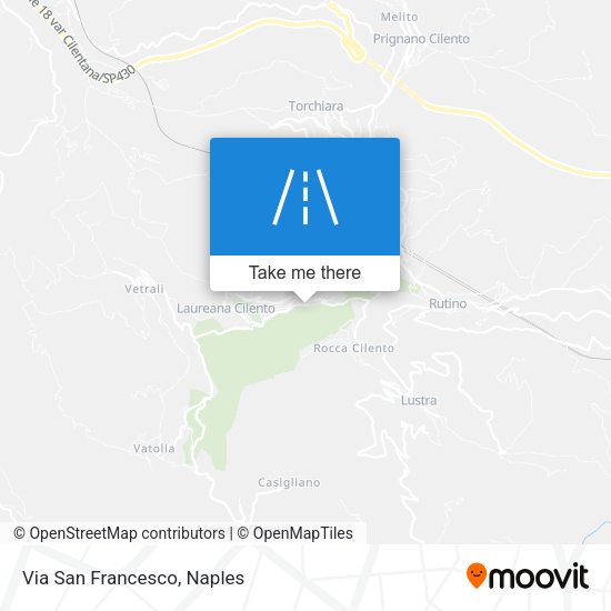 Via San Francesco map