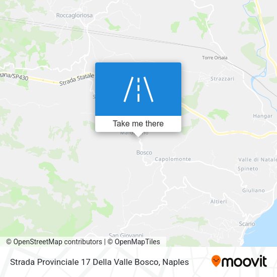 Strada Provinciale 17 Della Valle Bosco map