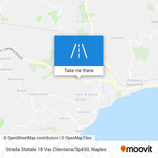 Strada Statale 18 Var Cilentana / Sp430 map