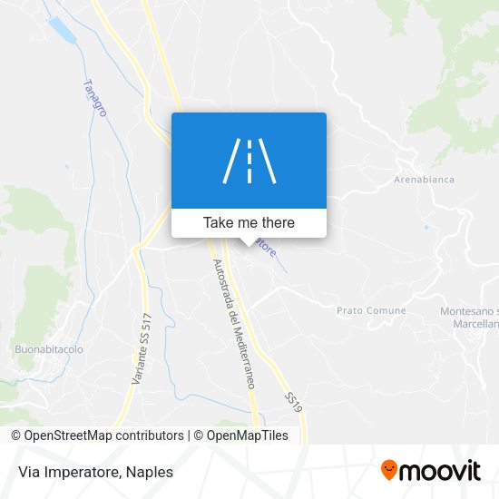 Via Imperatore map