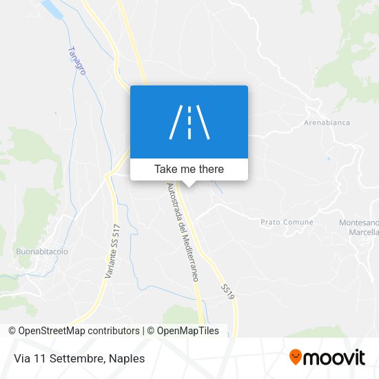 Via 11 Settembre map