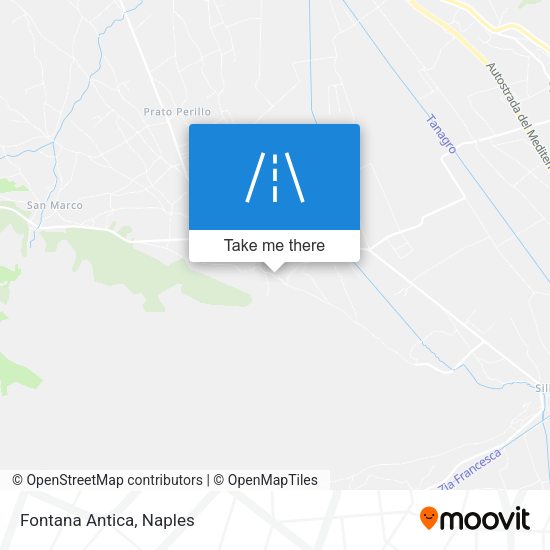 Fontana Antica map