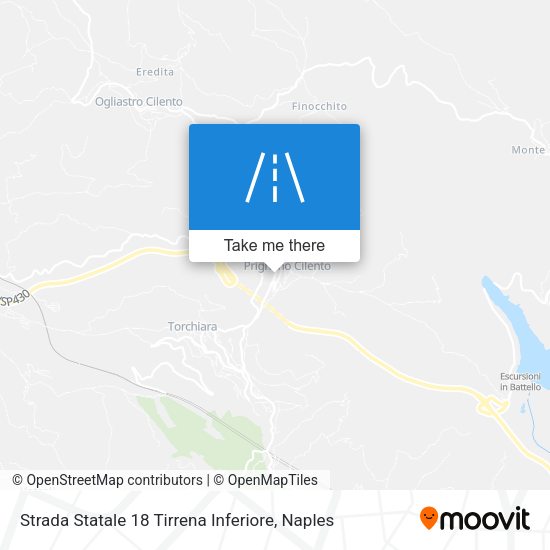 Strada Statale 18 Tirrena Inferiore map
