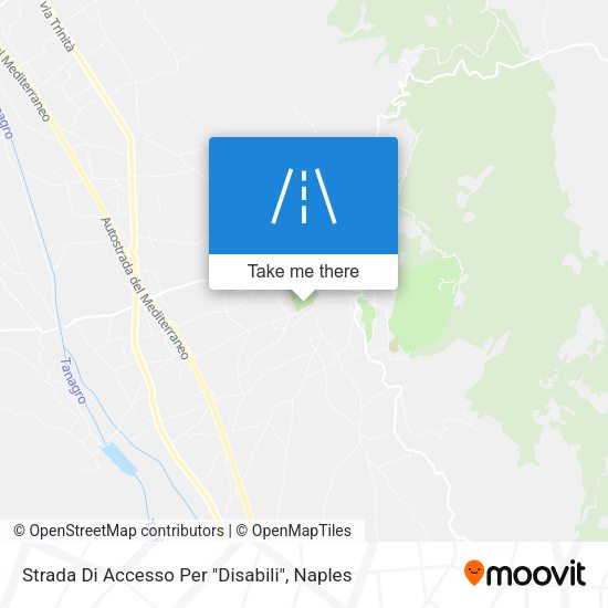 Strada Di Accesso Per "Disabili" map