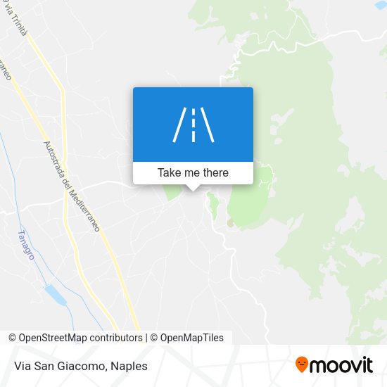 Via San Giacomo map