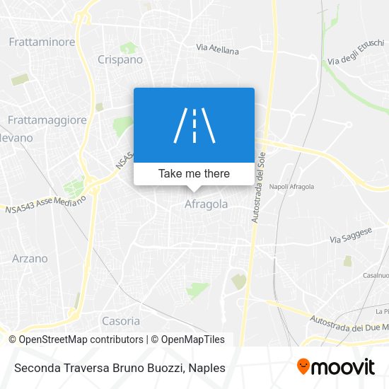 Seconda Traversa Bruno Buozzi map