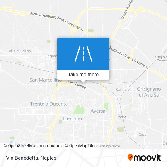 Via Benedetta map