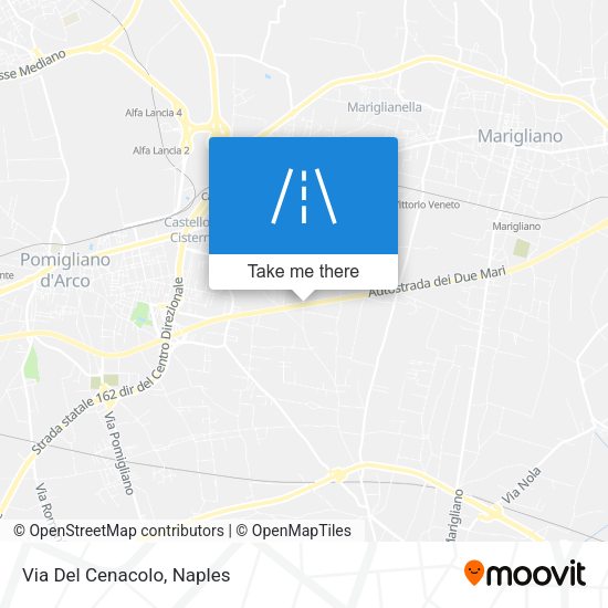 Via Del Cenacolo map