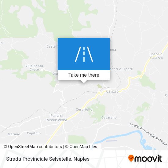Strada Provinciale Selvetelle map