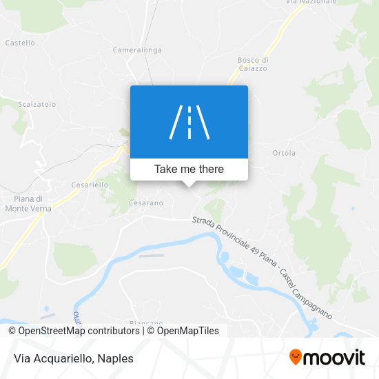 Via Acquariello map