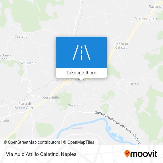 Via Aulo Attilio Caiatino map
