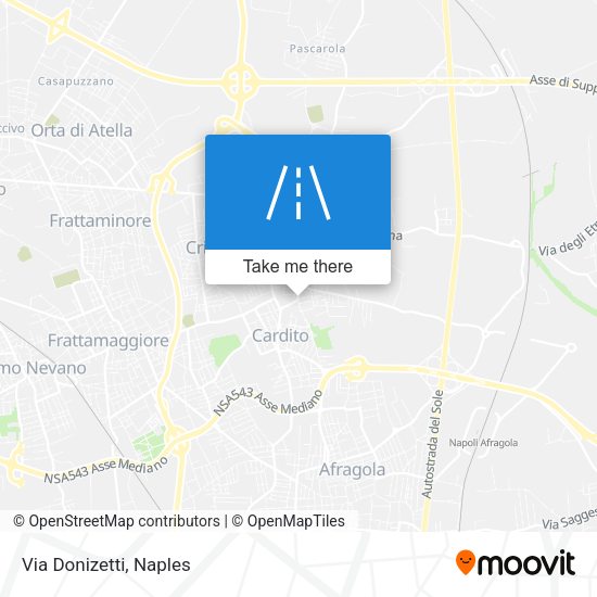 Via Donizetti map