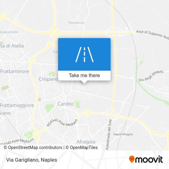 Via Garigliano map