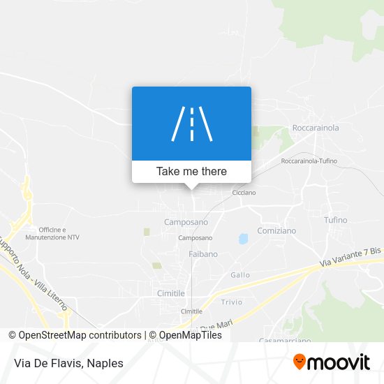 Via De Flavis map
