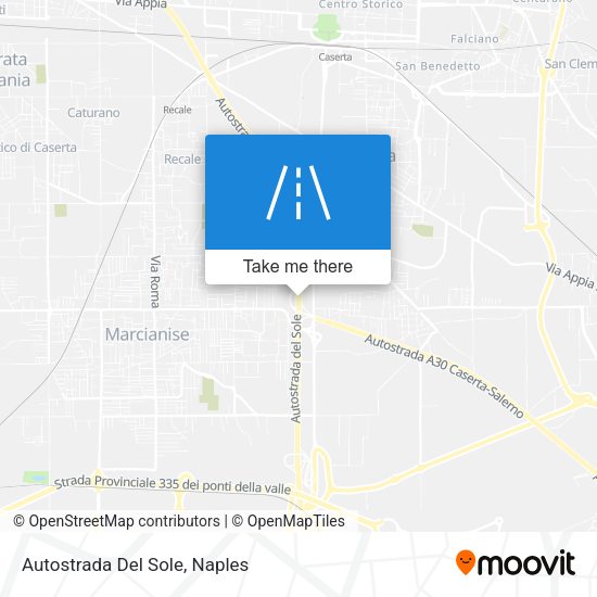 Autostrada Del Sole map
