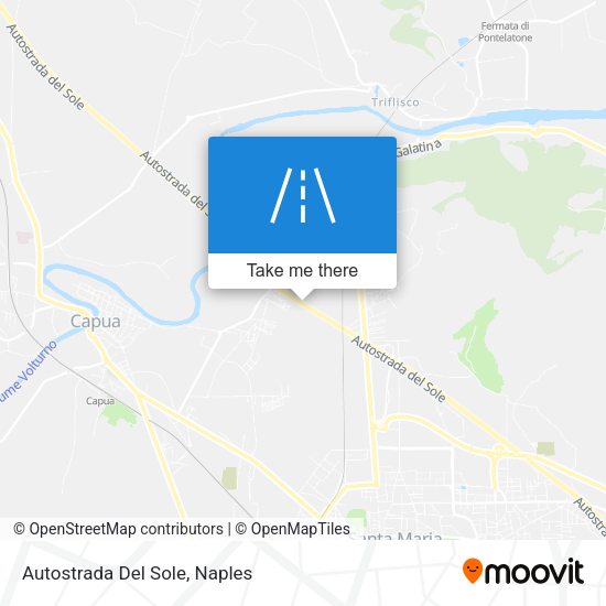 Autostrada Del Sole map