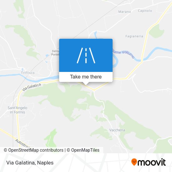 Via Galatina map