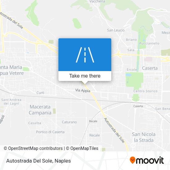 Autostrada Del Sole map