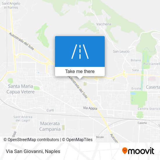 Via San Giovanni map
