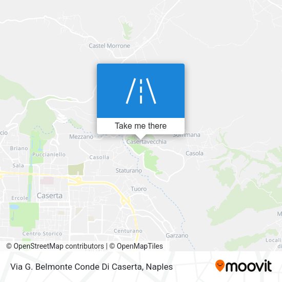 Via G. Belmonte Conde Di Caserta map