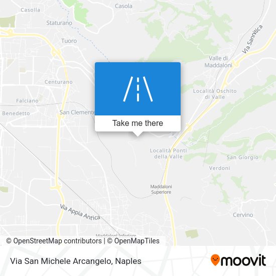 Via San Michele Arcangelo map