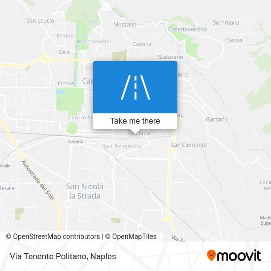 Via Tenente Politano map