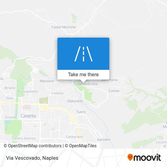 Via Vescovado map