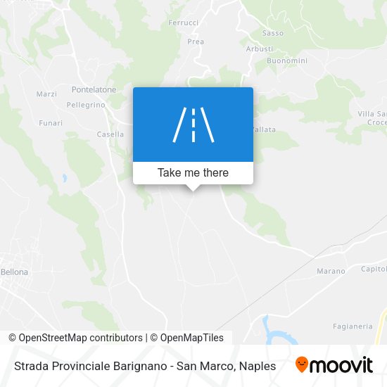 Strada Provinciale Barignano - San Marco map