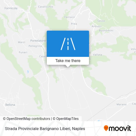 Strada Provinciale Barignano Liberi map