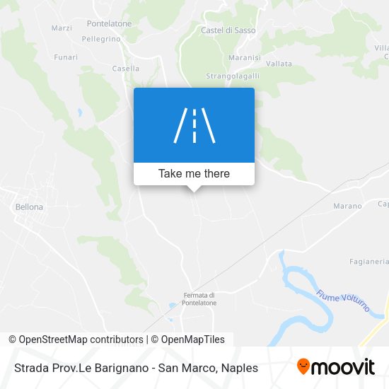 Strada Prov.Le Barignano - San Marco map
