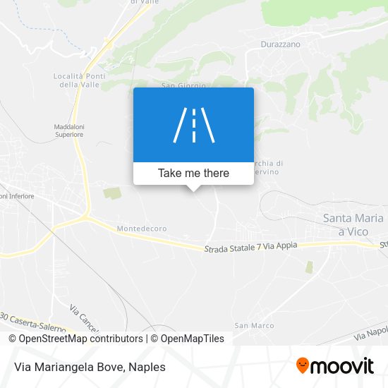Via Mariangela Bove map