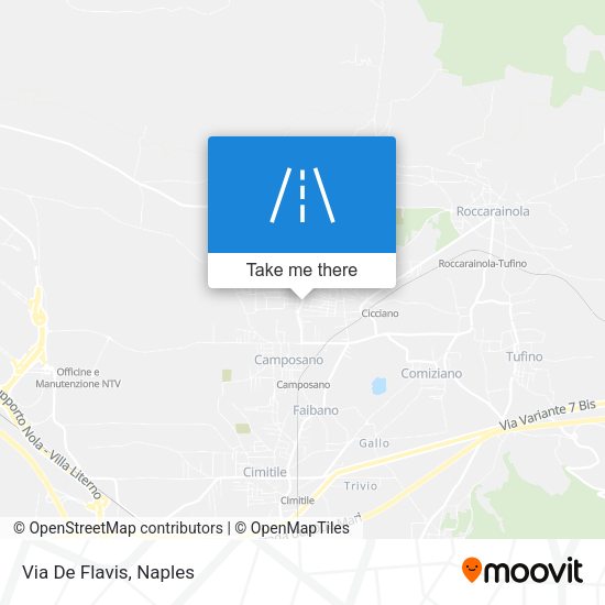 Via De Flavis map