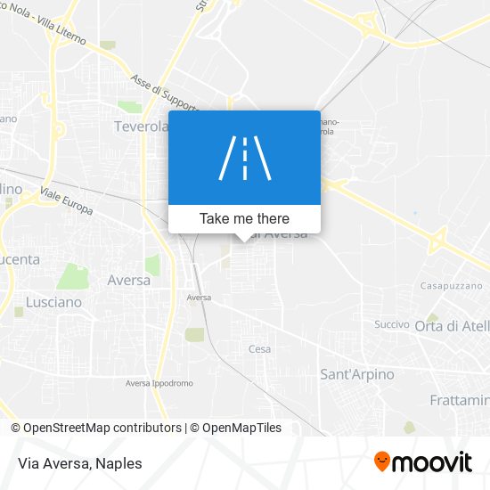Via Aversa map